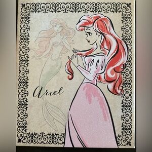 Ariel Little Mermaid Disney Princess Canvas Wall Art 8x10